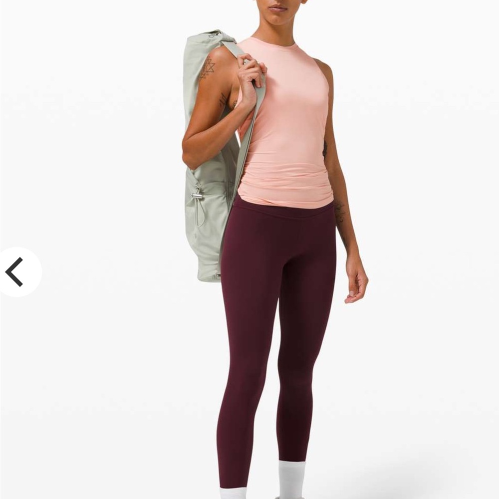 Lululemon All Tied Up Tank Top Size 4 Yoga Gym Workout Wear Golf Athletic Pink